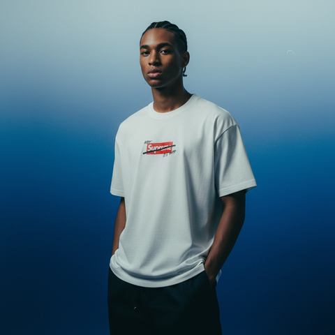 "RED FURY" Not Sup Tee | White