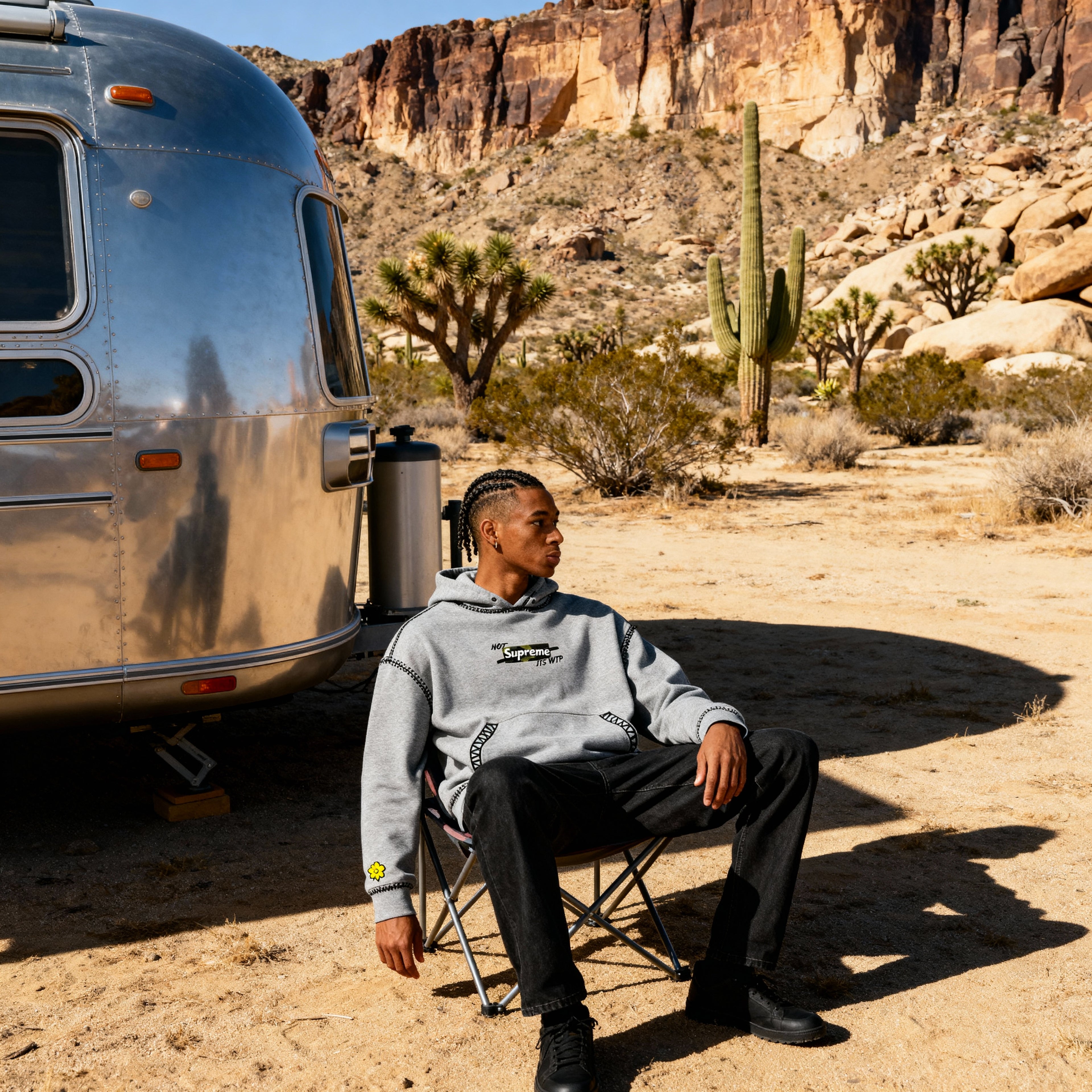 "VOLT" Not Sup Hoodie | Gray