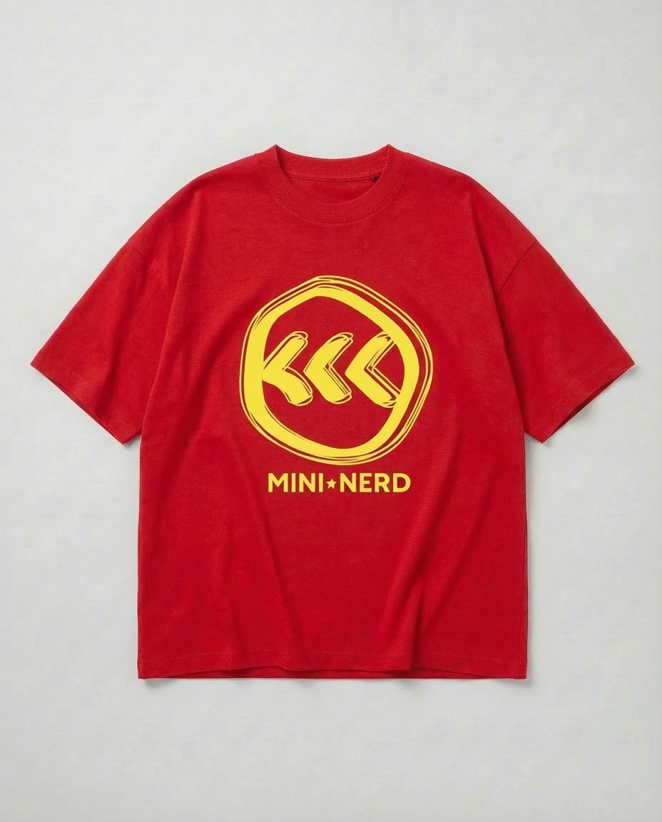 "Mini Nerd" Kids Tee | White