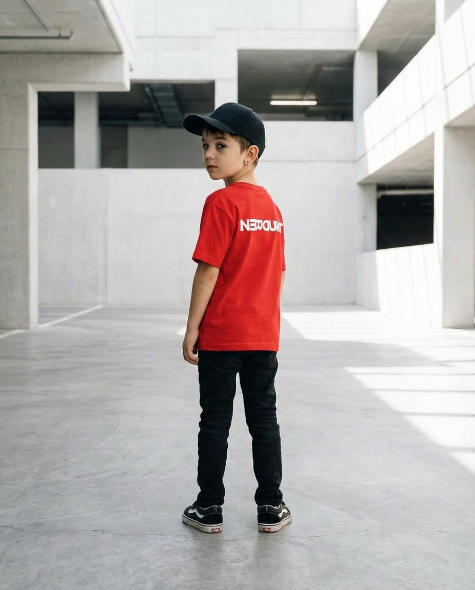 SB Reverse Kids Tee | Red