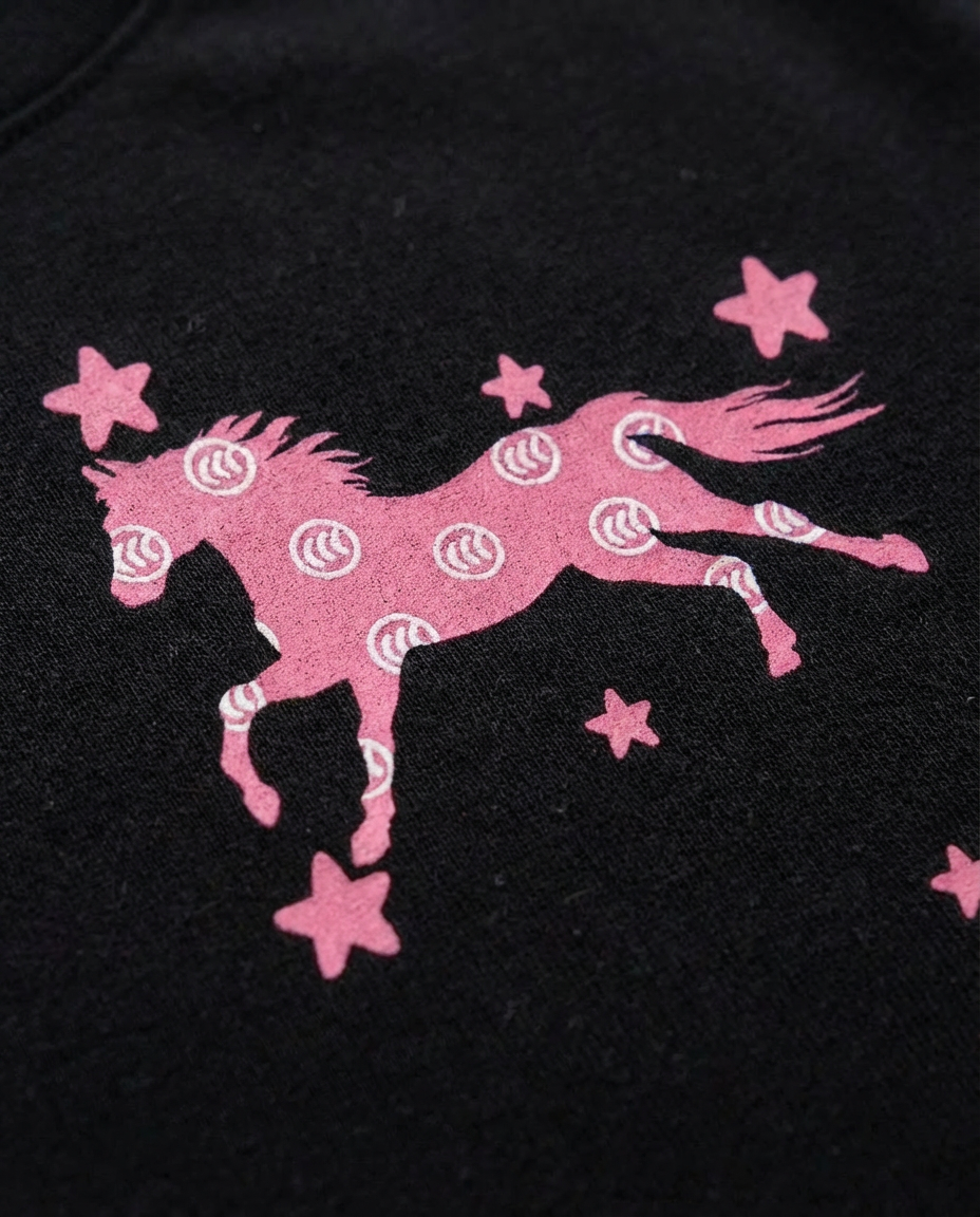 "Unihorse" Kids Tee | Black