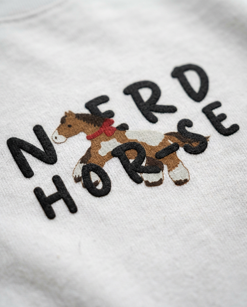 "Hor-seh" Kids Tee | White