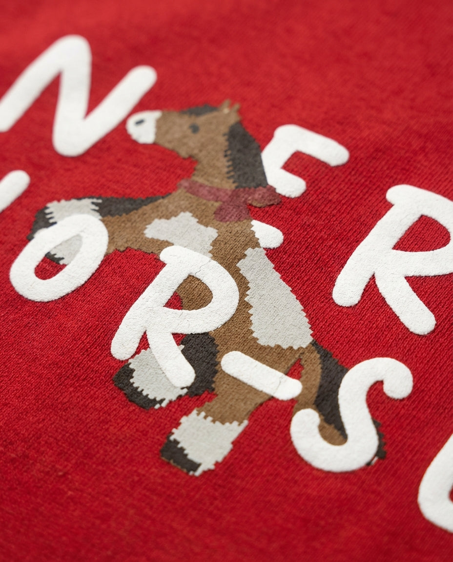 "Hor-seh" Kids Tee | Red