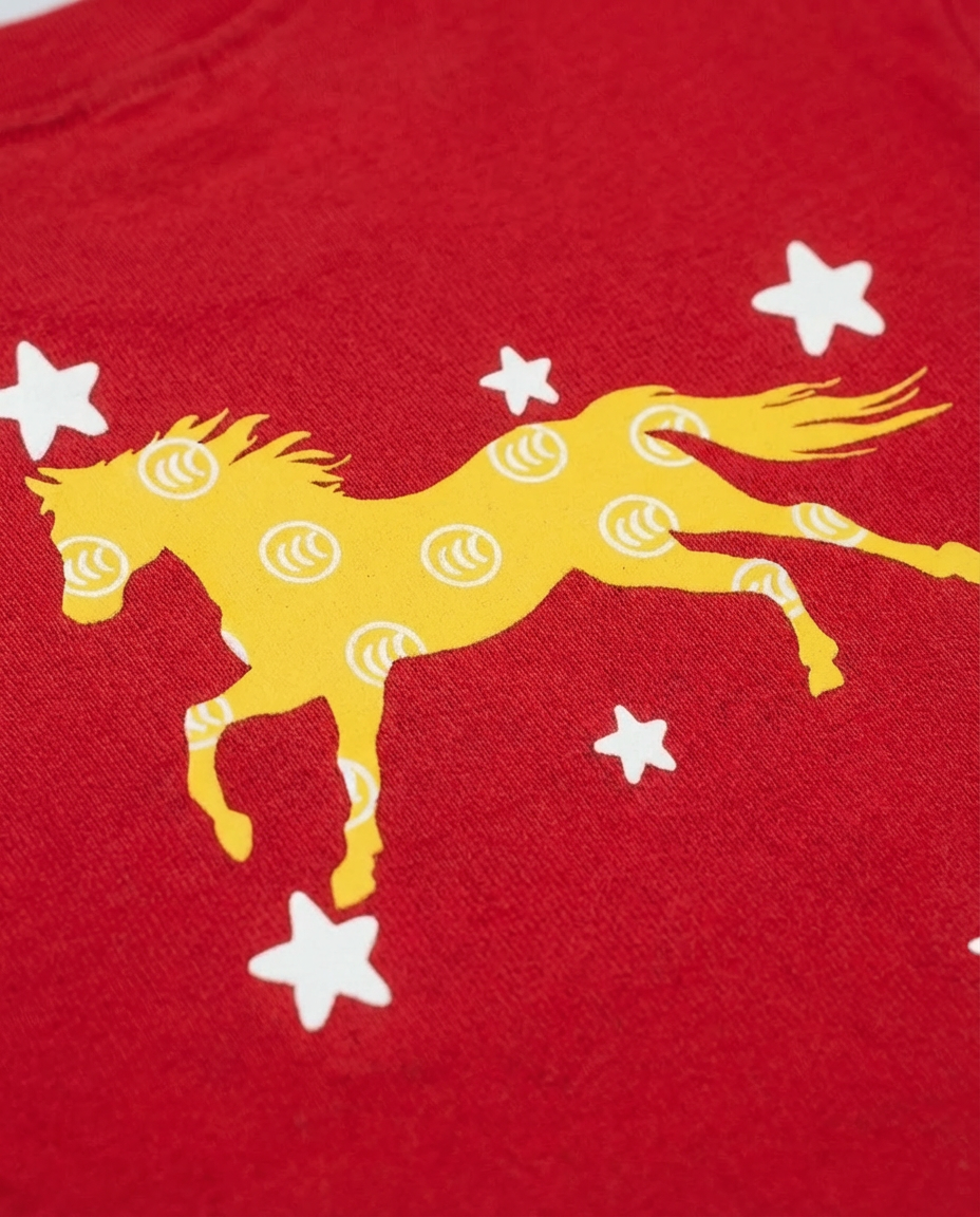 "Unihorse" Kids Tee | Red