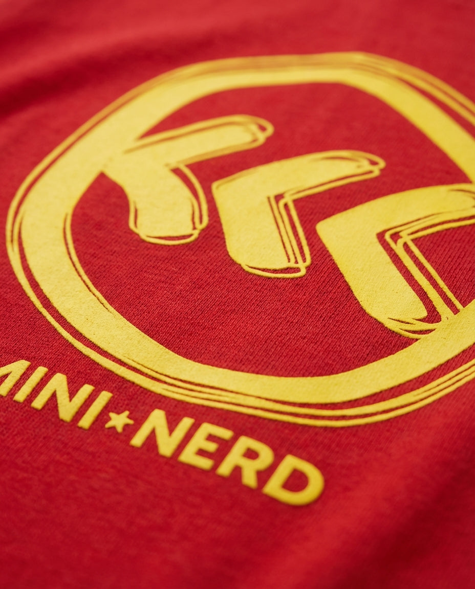 "Mini Nerd" Kids Tee | Red