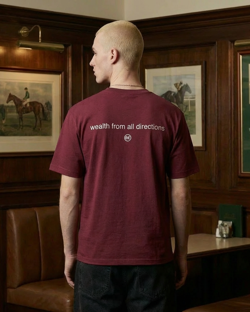 "Gimme Wealth" Tee | Burgundy