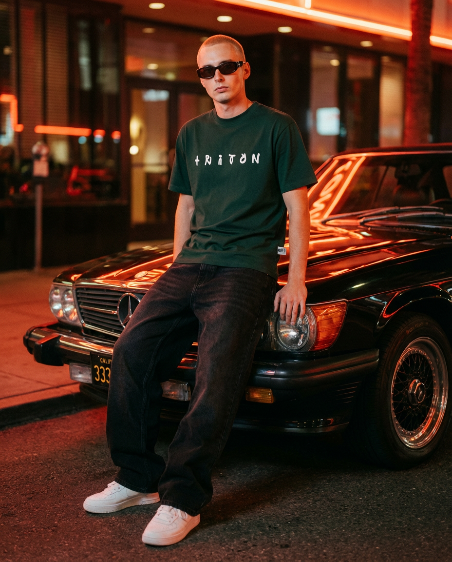 NU x TRITON "ROYAL" TEE | DARK GREEN