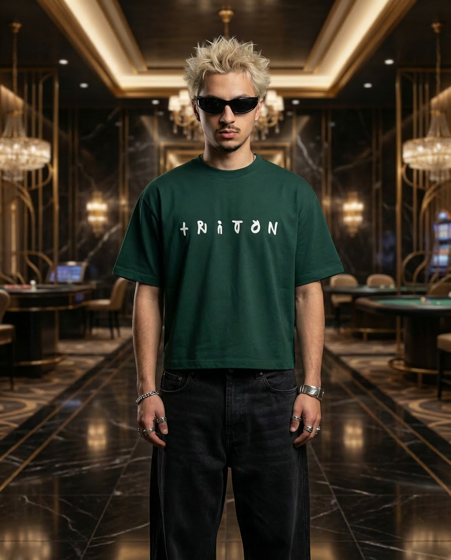 NU x TRITON "ROYAL" TEE | DARK GREEN