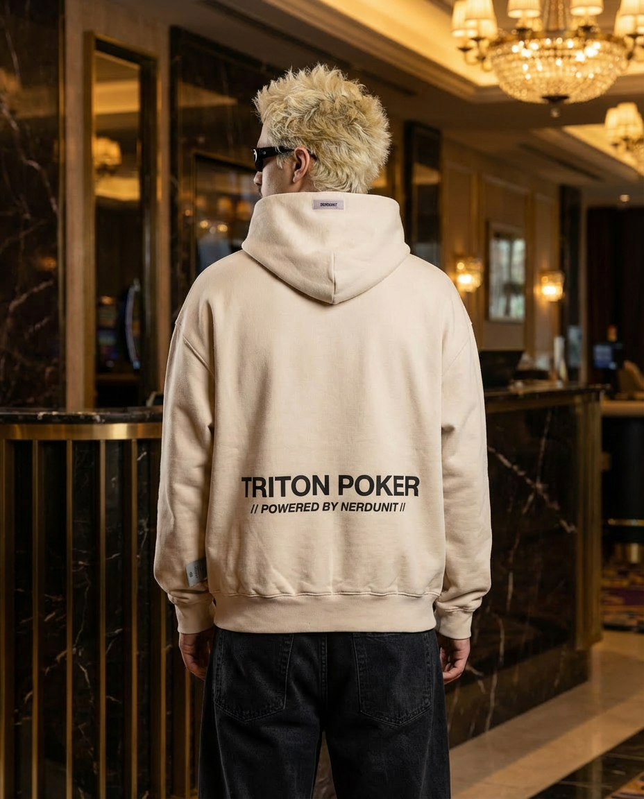 NU x TRITON "SHOWDOWN" HOODIE | FLATWHITE