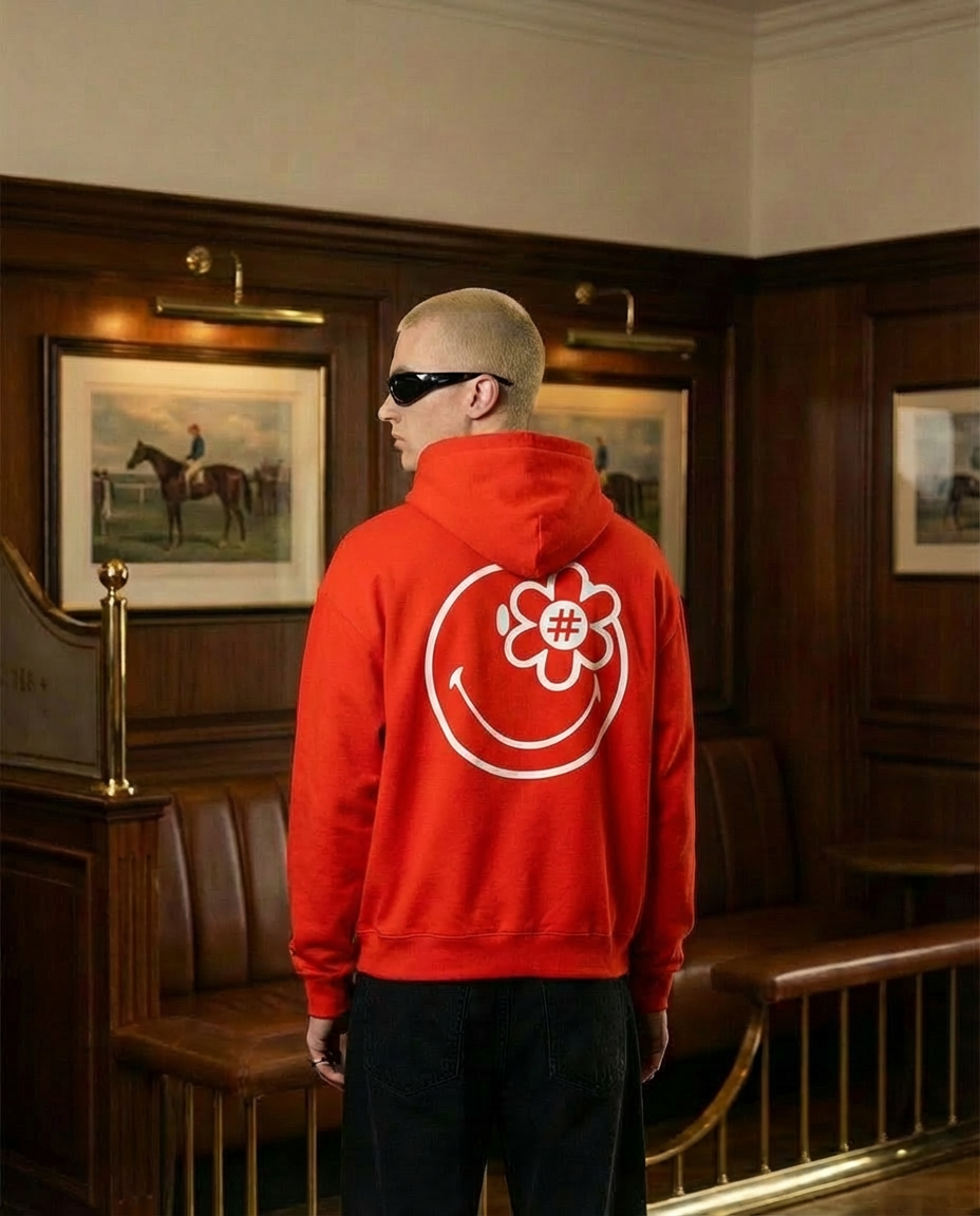 Smiley® Hallmark Hoodie | Red