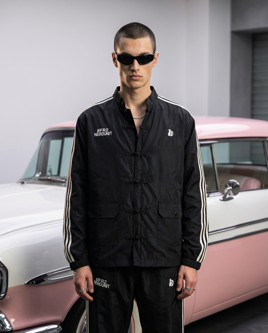 NU x FR2 TRACK Pants | Black