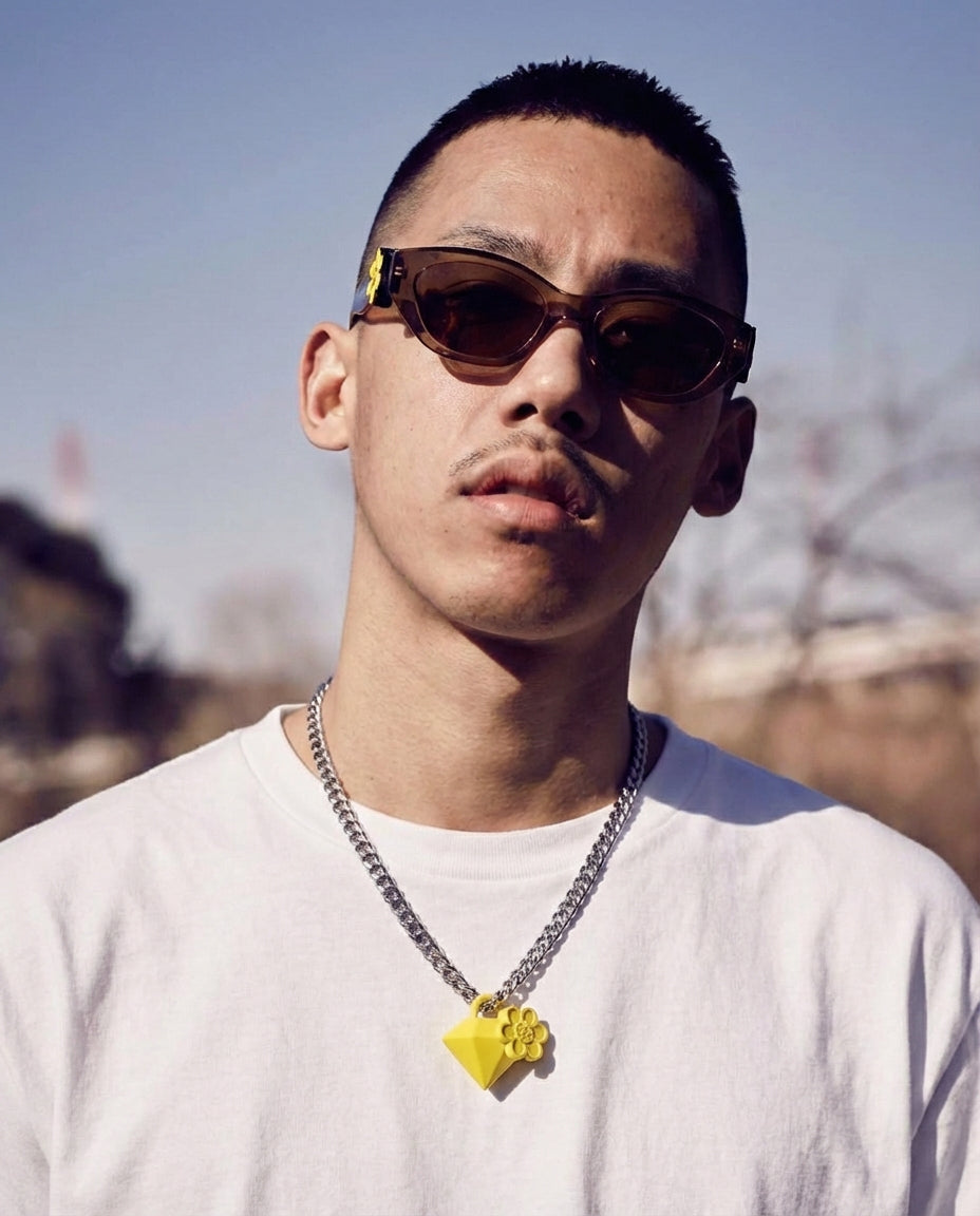 WTP "DIAMOND BLOOM" NECKLACE | LEMON YELLOW