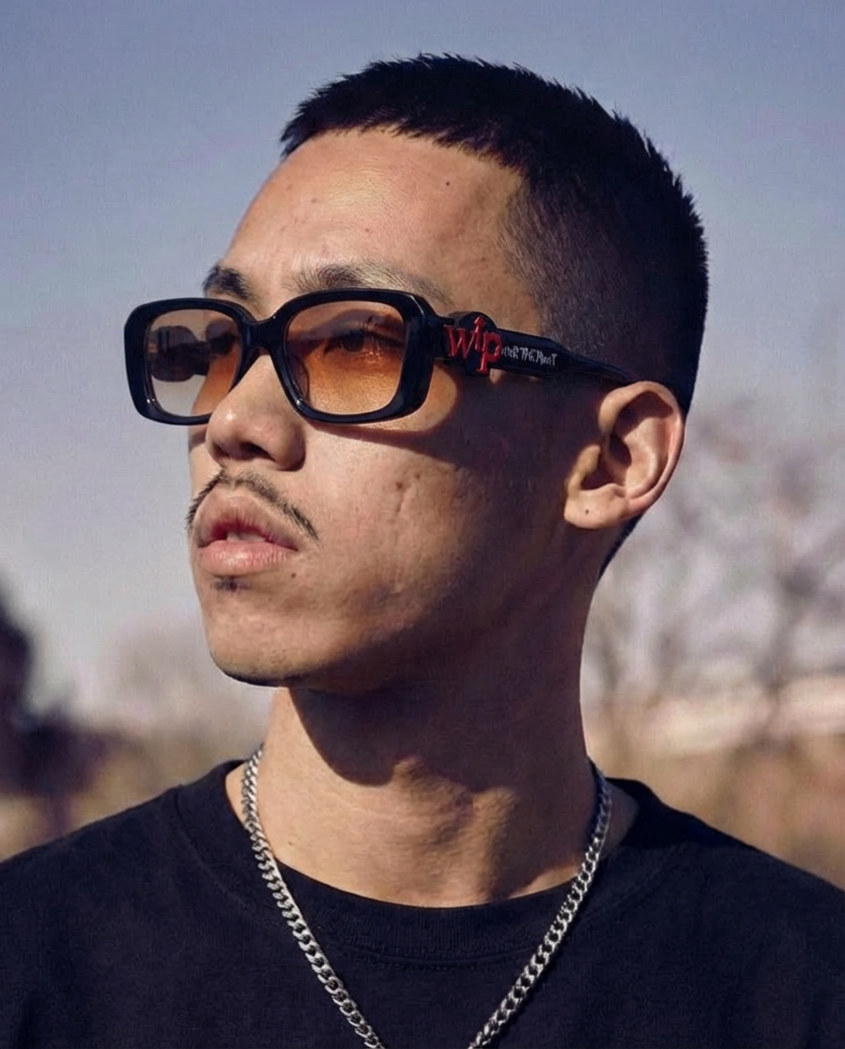 "BUBBLEGUM" Sunnies | Black | Brown Lense