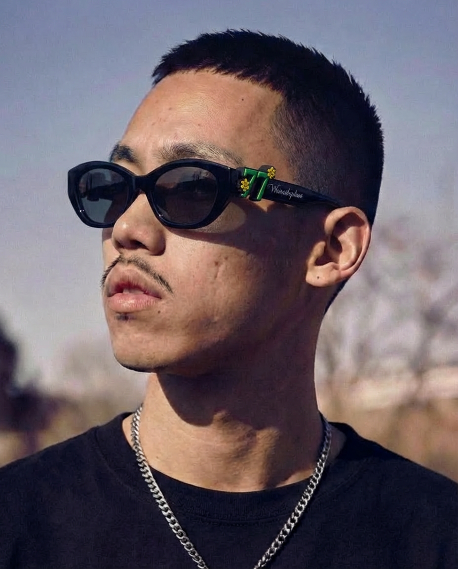 "LUCKY" Sunnies | Black | Black Lense