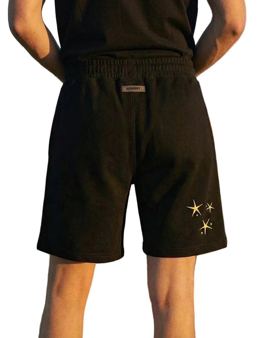 NU x Smilley® Old School Shorts | Black