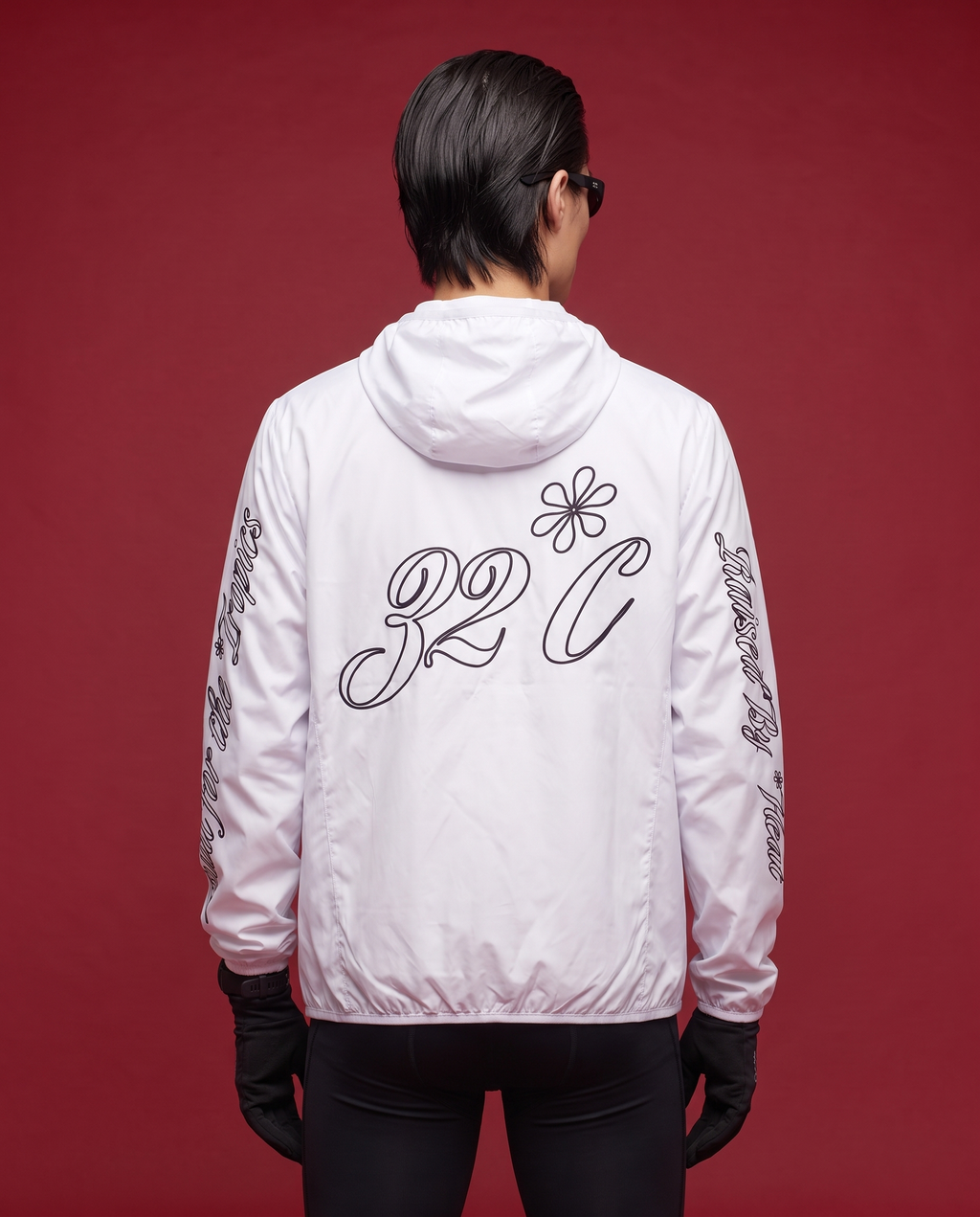 32°C Transit Zipped Hoodie | White