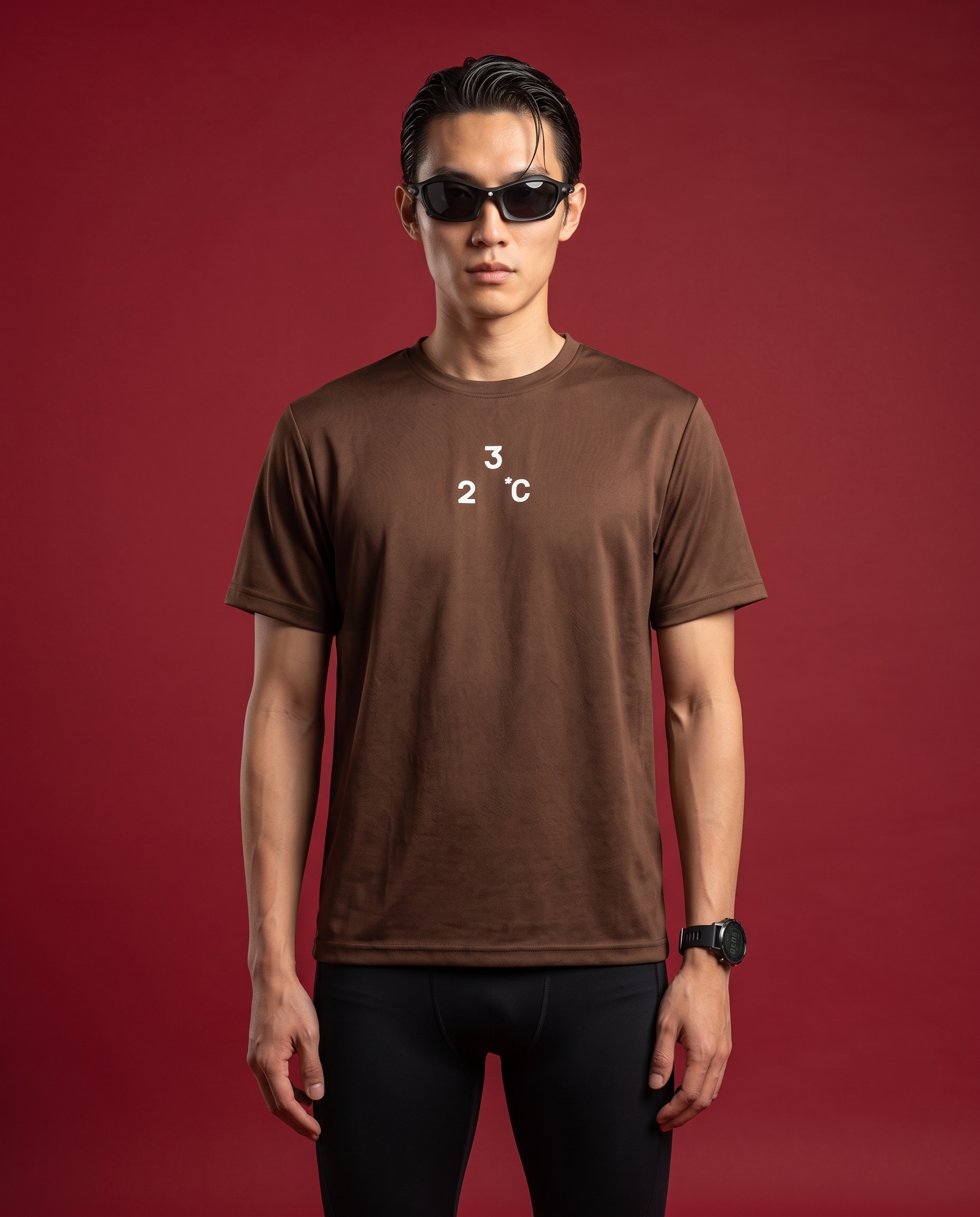 32°C  Signature Tee | Brown