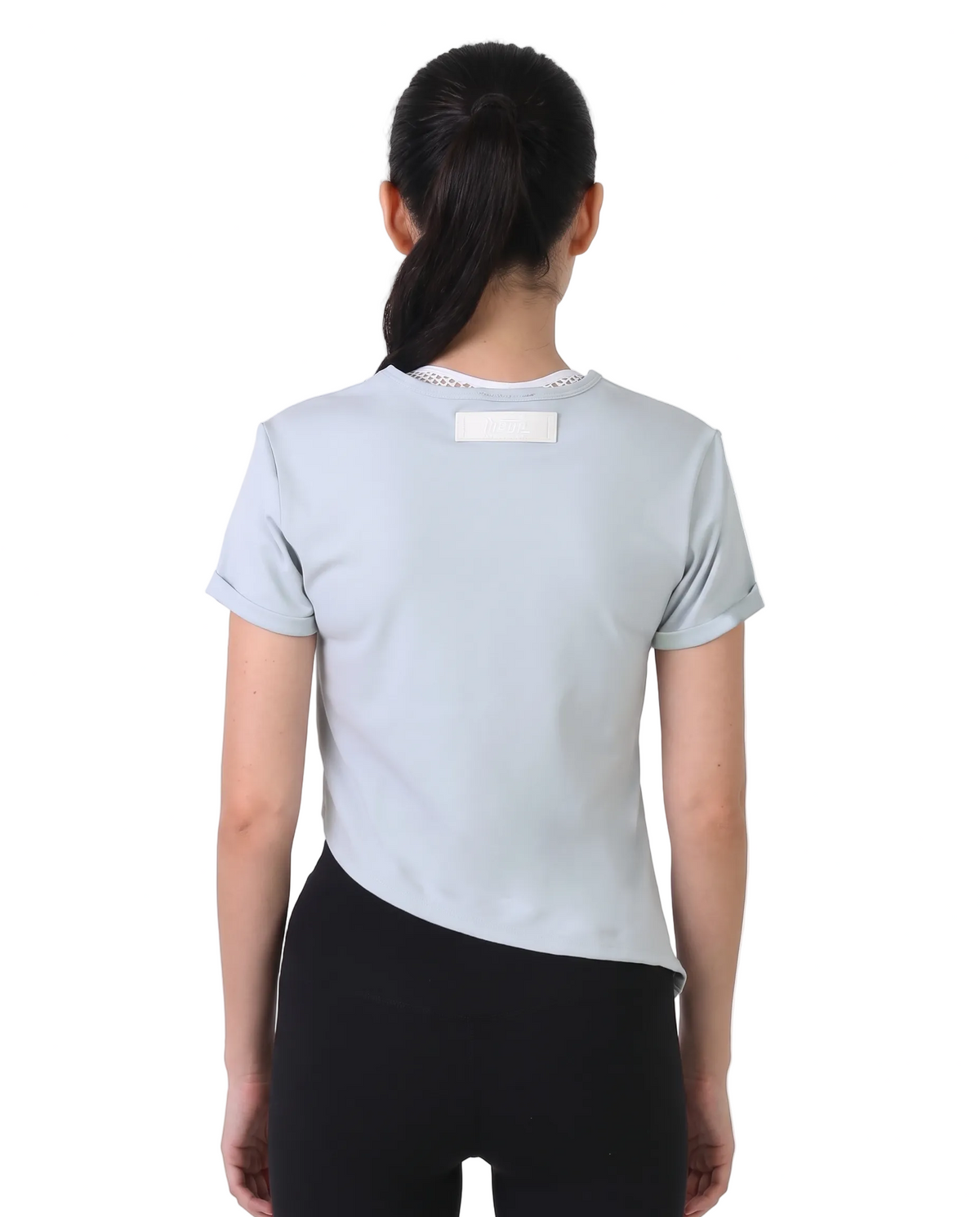 Tied Crop Top | Cadet Blue