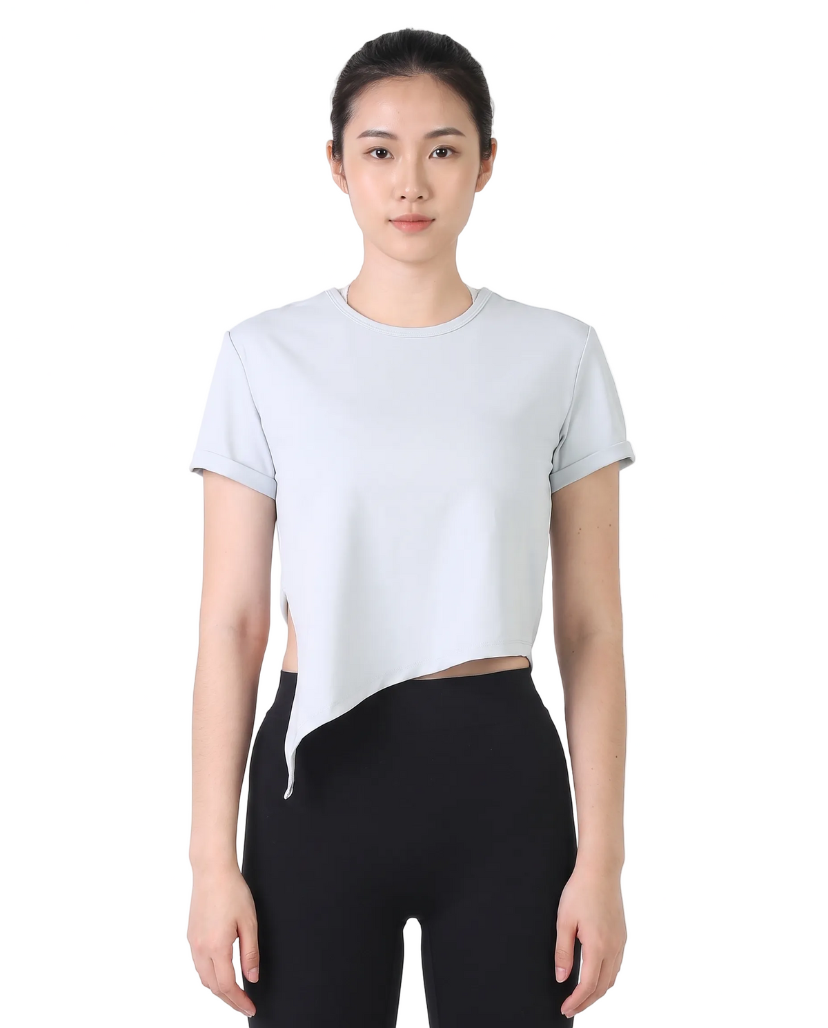 Tied Crop Top | Cadet Blue