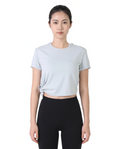 Tied Crop Top | Cadet Blue