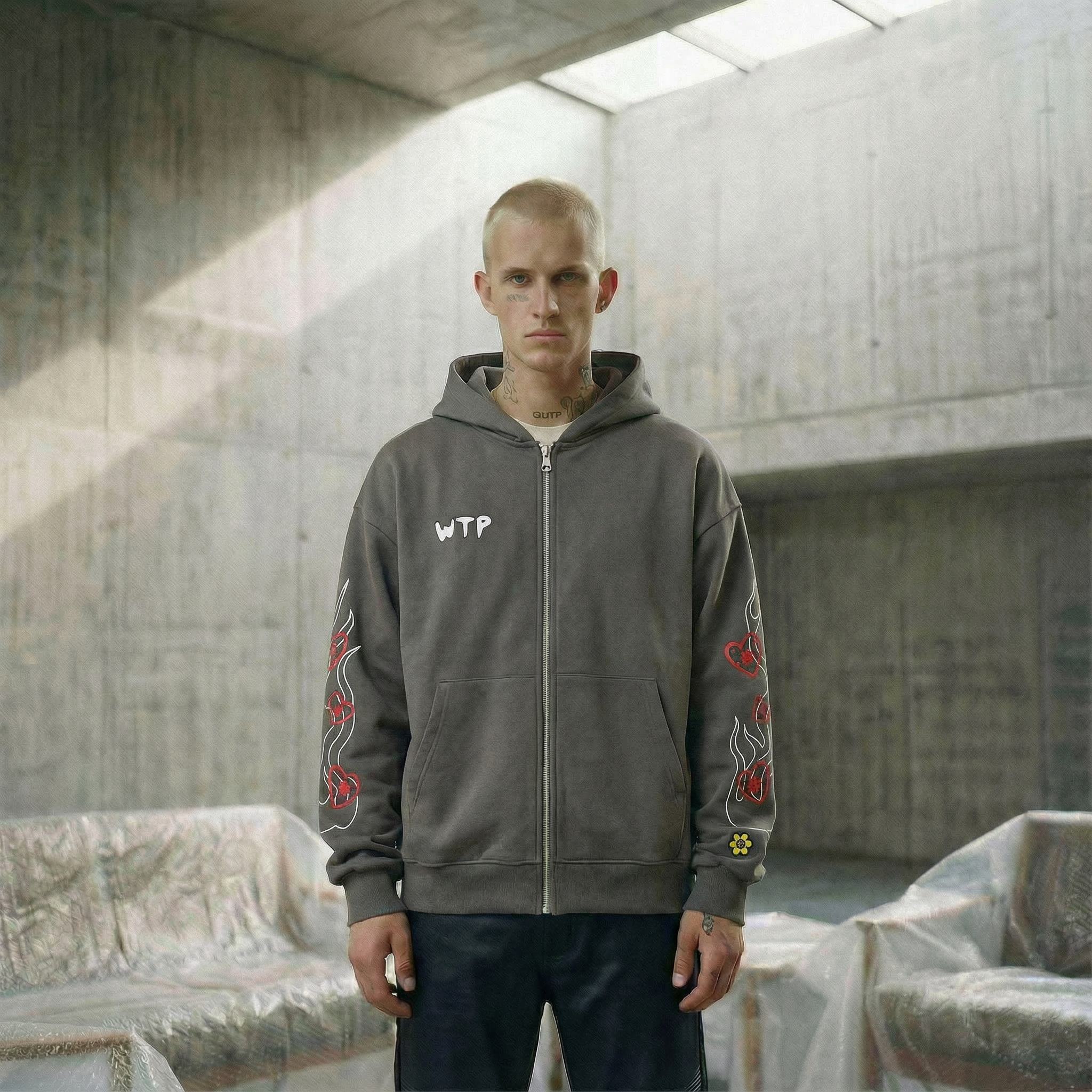 "Inferno" Zip Hoodie | Dusk