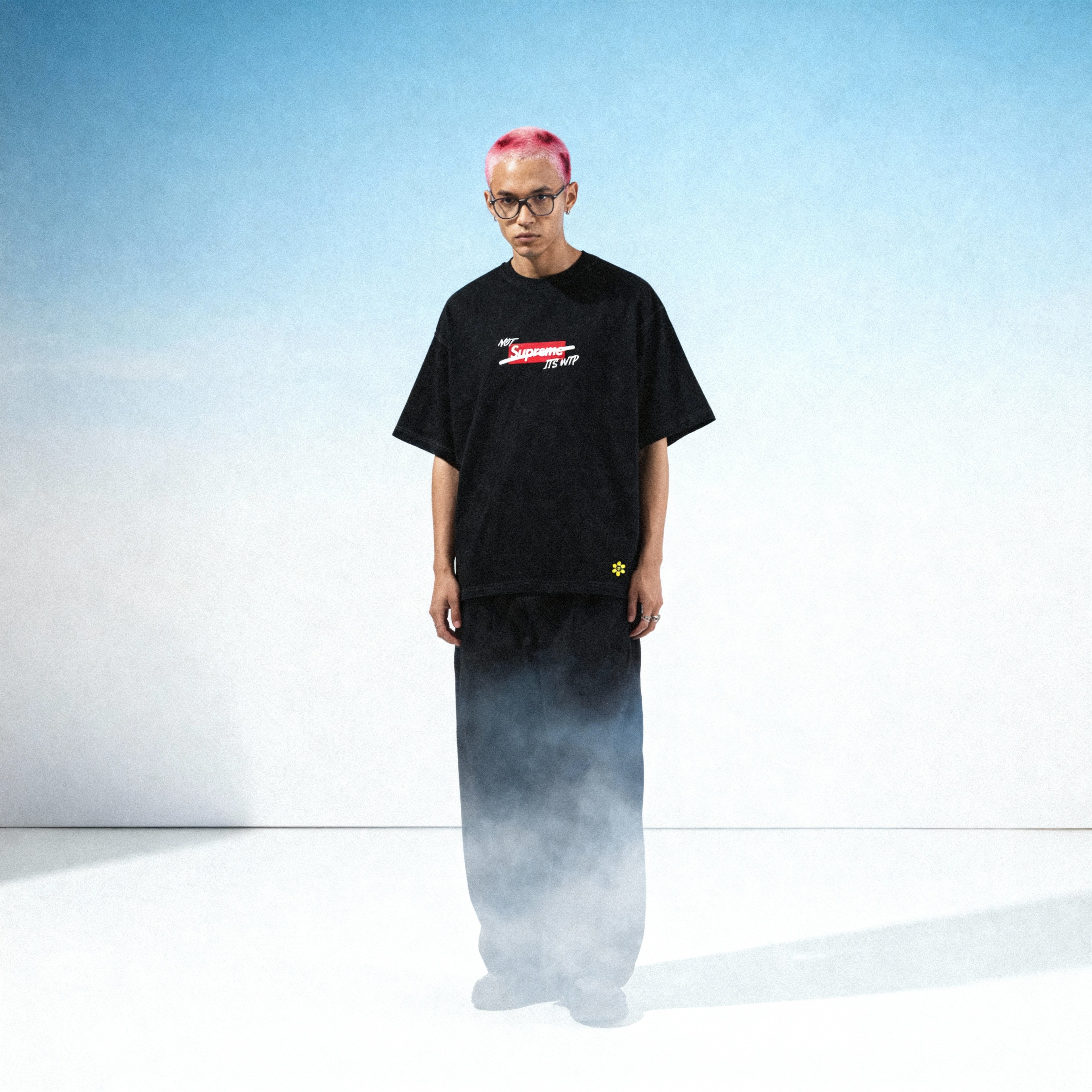 "RED FURY" Not Sup Tee | Black