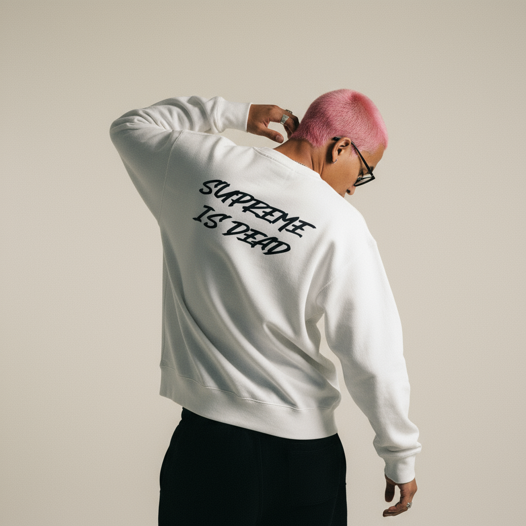 "FLASH" Not Sup L/S Tee | White