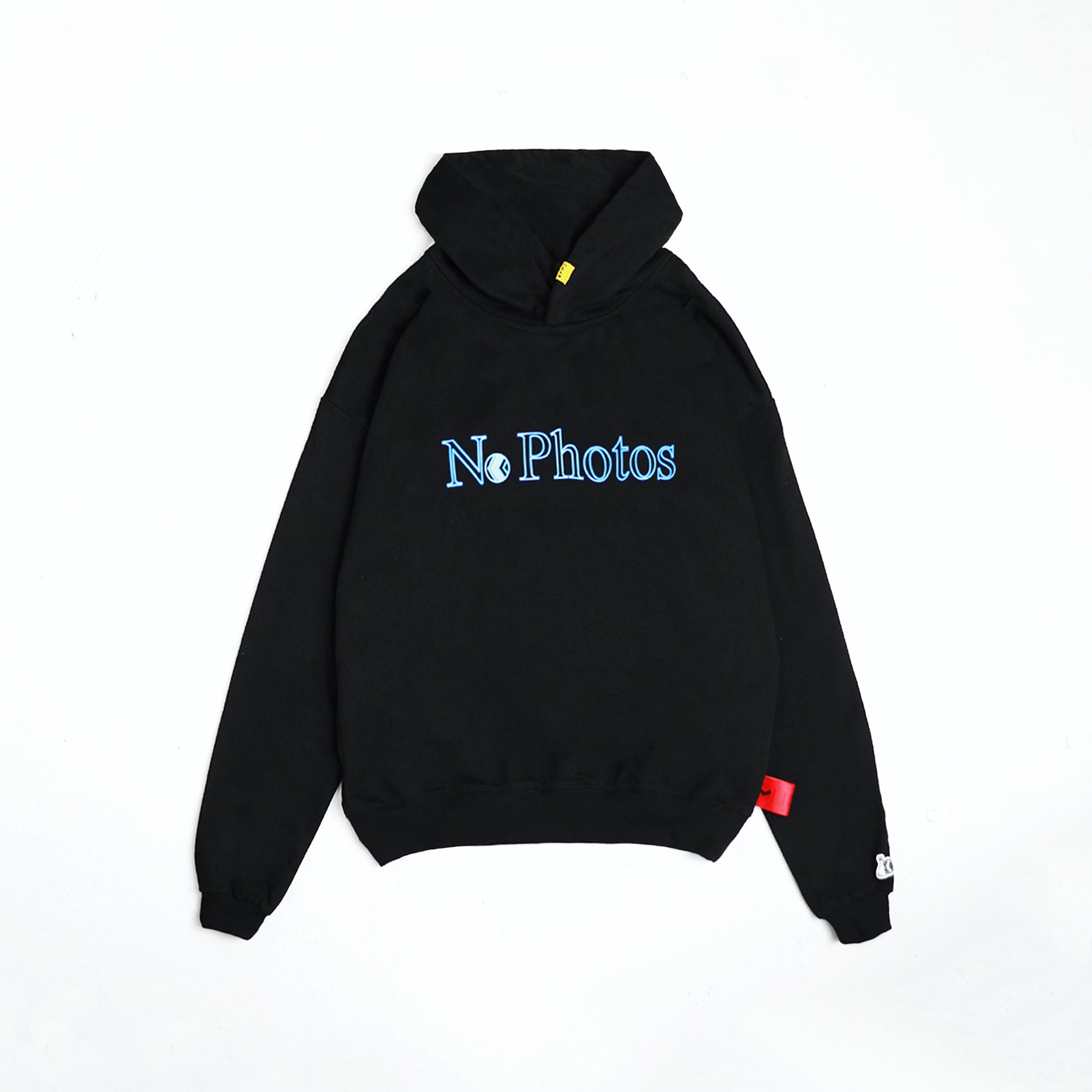 NU x FR2 "NO PHOTOS2" HOODIE | BLACK