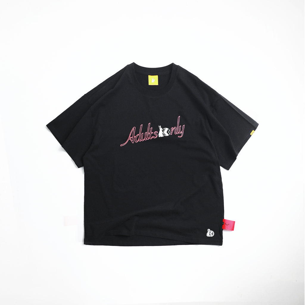 NU x FR2 "ADULTS ONLY" TEE | BLACK