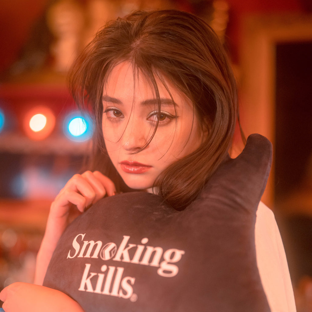 "SMOKINGKILLS" TEE | BLACK