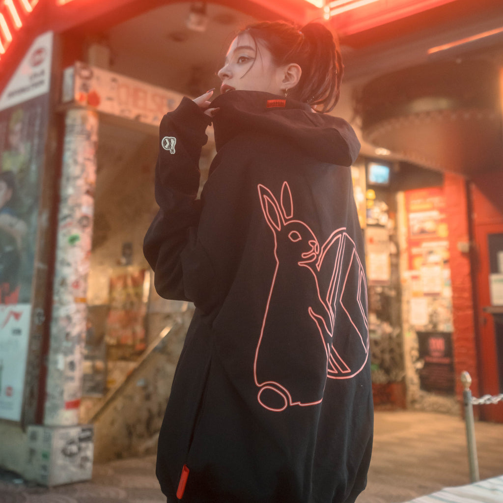 NU x FR2 "NO PHOTOS2" HOODIE | BLACK