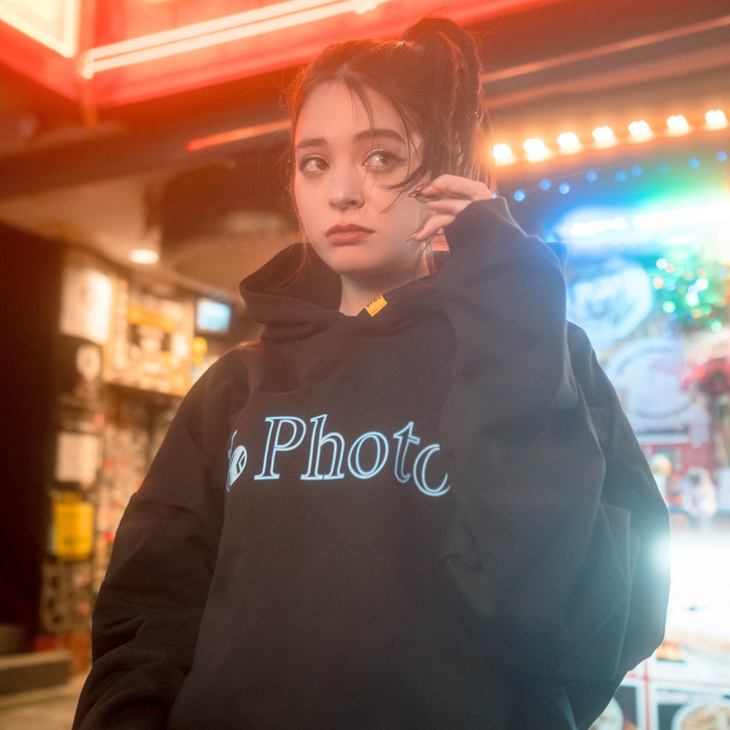 NU x FR2 "NO PHOTOS2" HOODIE | BLACK