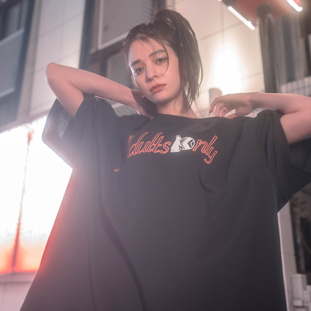 NU x FR2 "ADULTS ONLY" TEE | BLACK