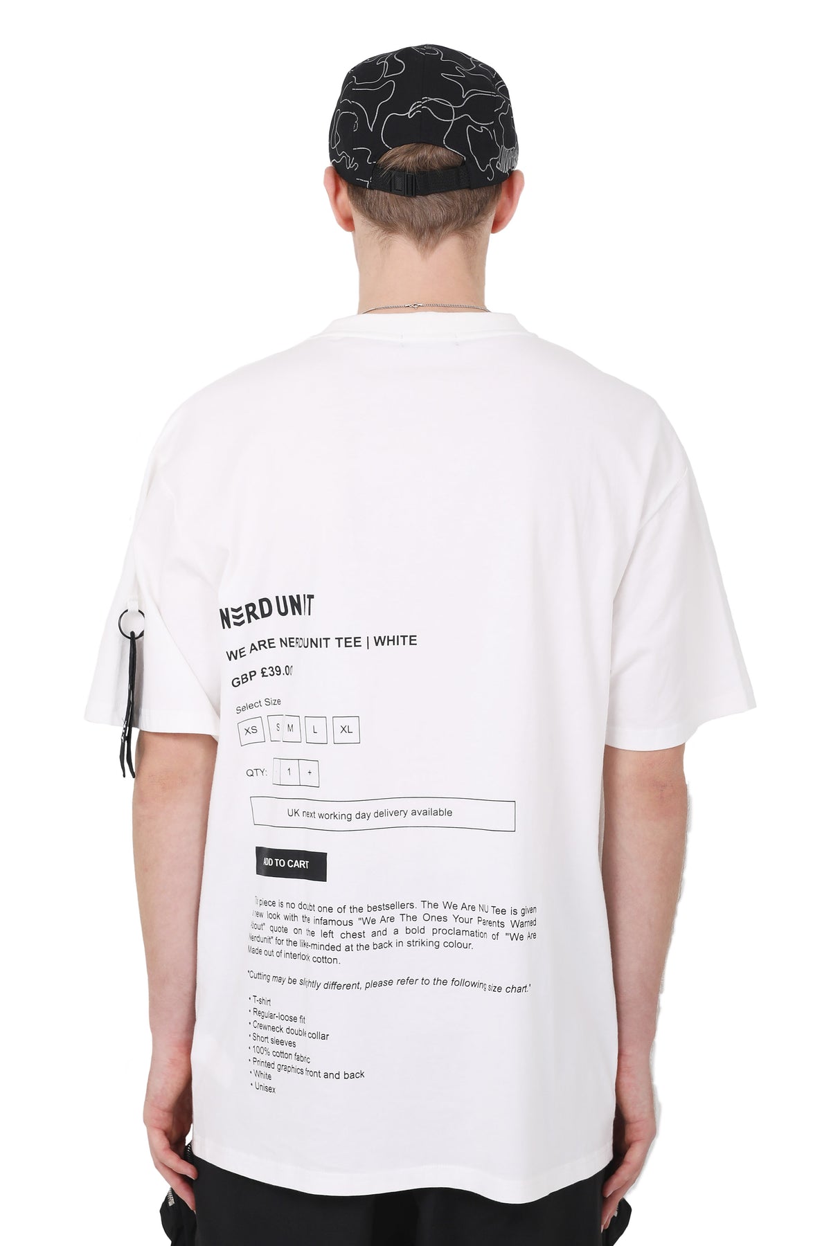 ADD CART TEE | WHITE