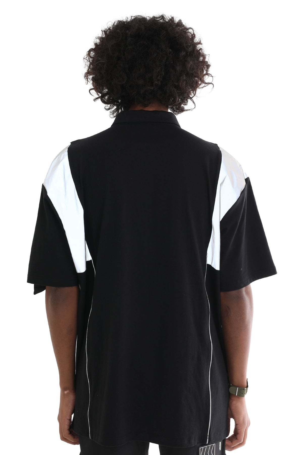MARSHALL REFLECTIVE POLO | BLACK