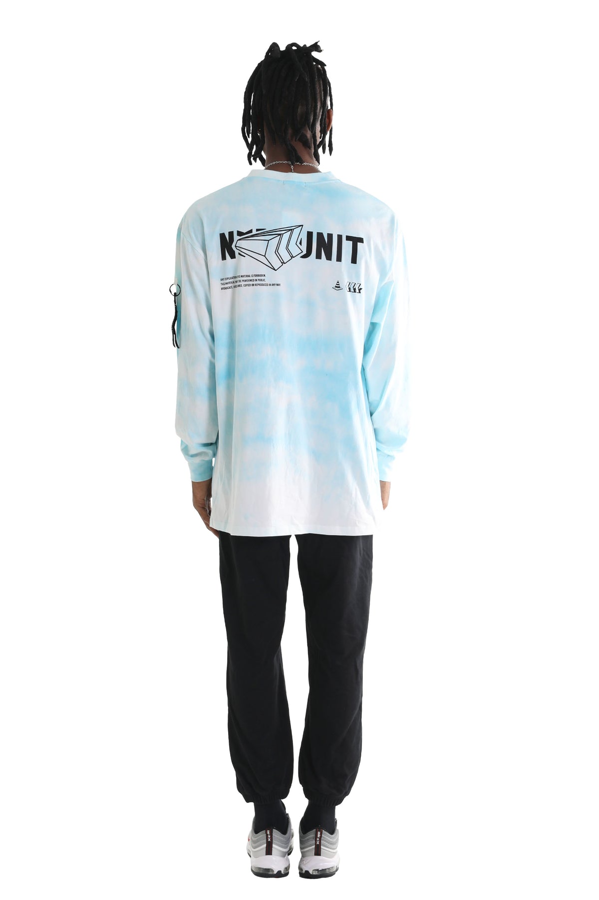 BLUE TIE DYE L/S TEE | BLUE