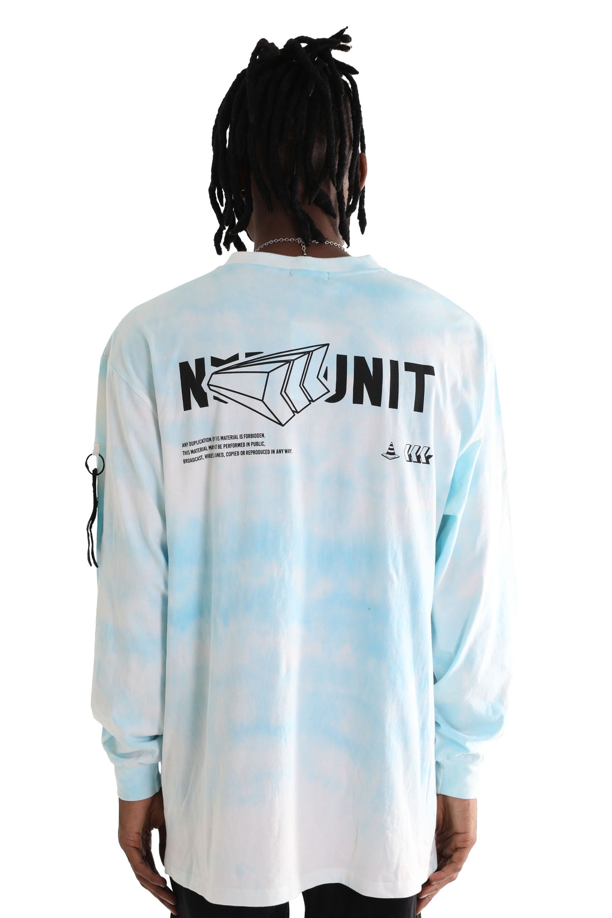 BLUE TIE DYE L/S TEE | BLUE