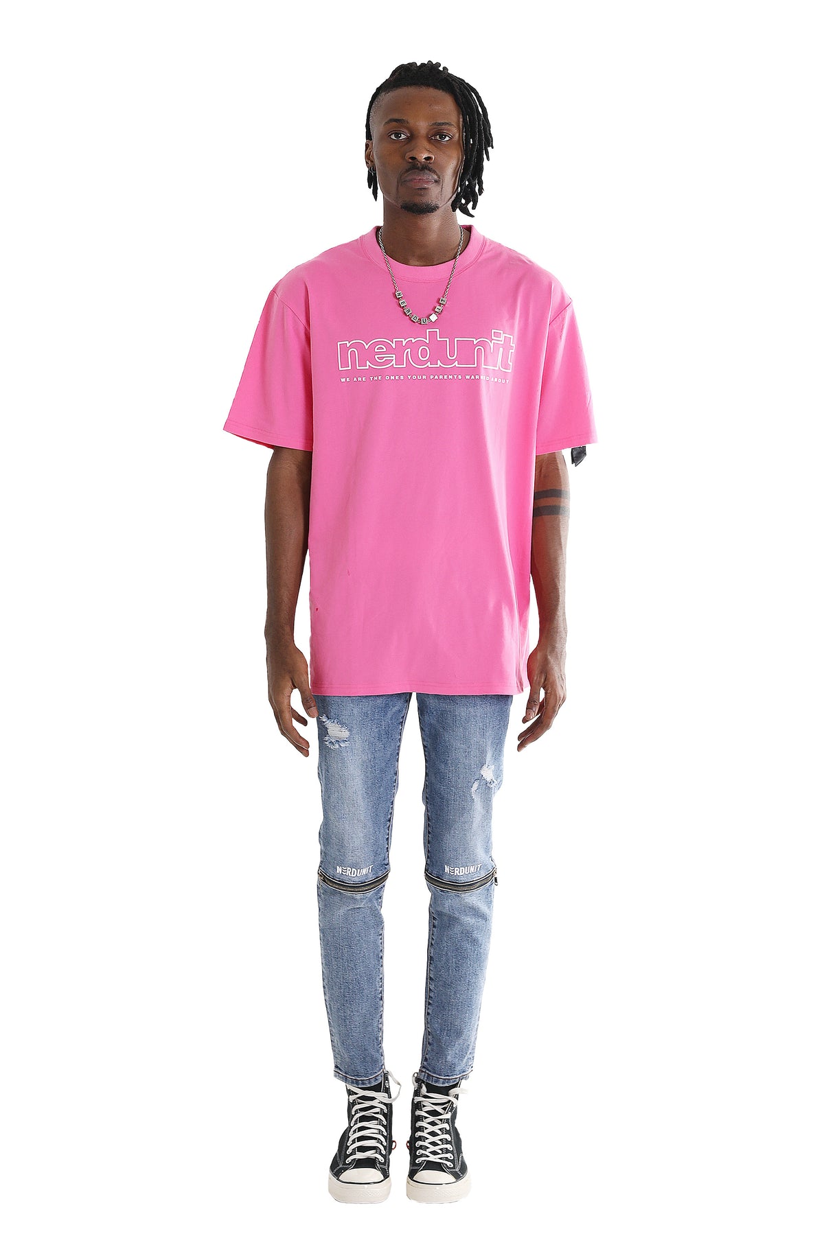 OUTLINE TEE | HOT PINK