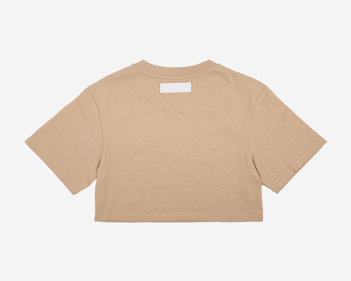 "NEU" CROP TOP | KHAKI