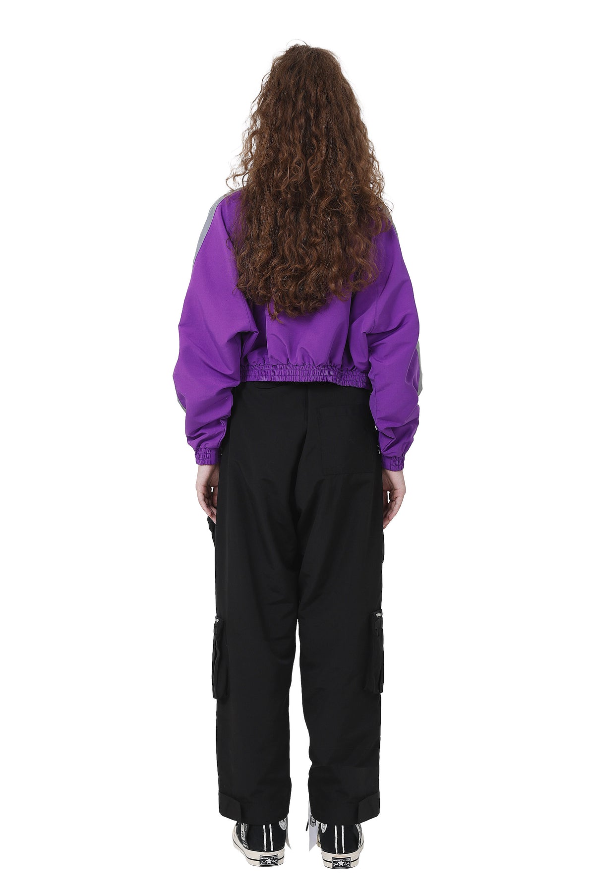 TRACK IT CROP JACKET | PURPLE