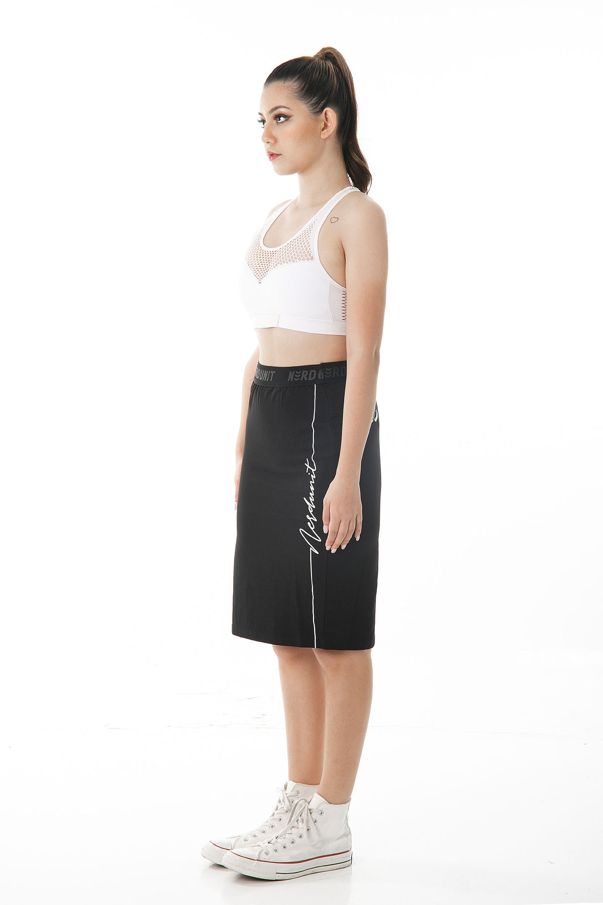 "ANGEL" PENCIL SKIRT | BLACK