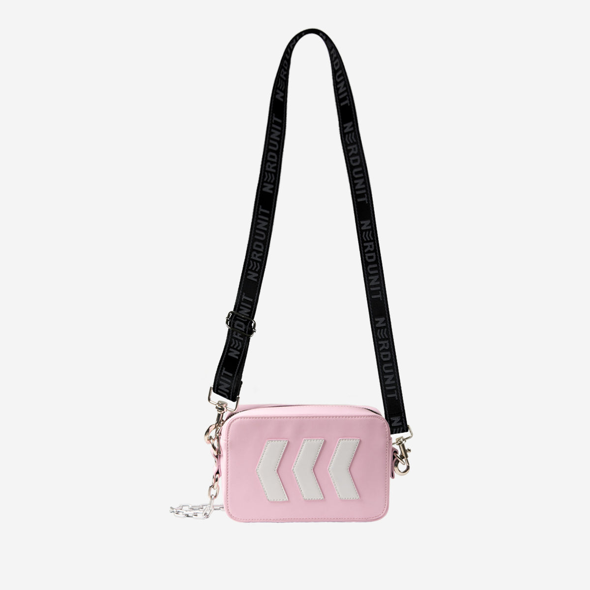 EMBLEM CHAINED BAG | PINK