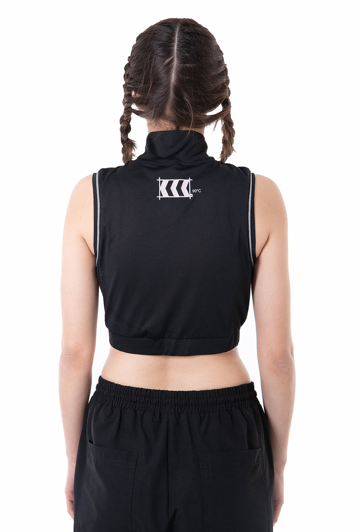 NINETY CROP TOP | BLACK
