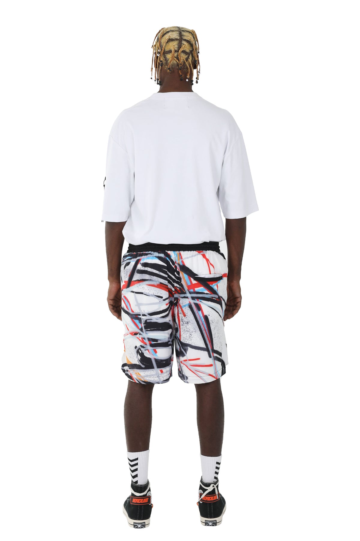 SCRIBBLES SHORTS | WHITE