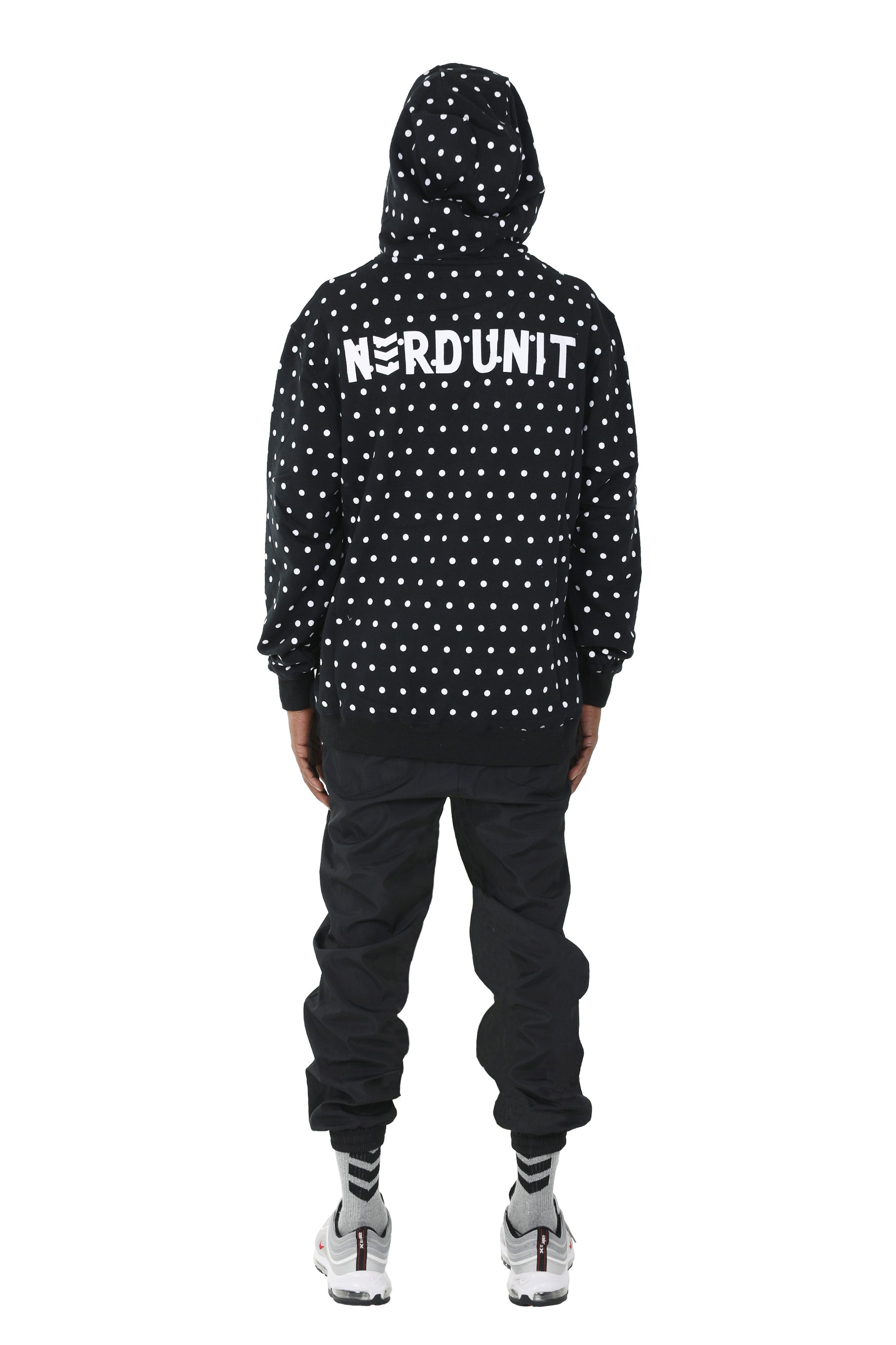 POLKA DOTS HOODIE | BLACK