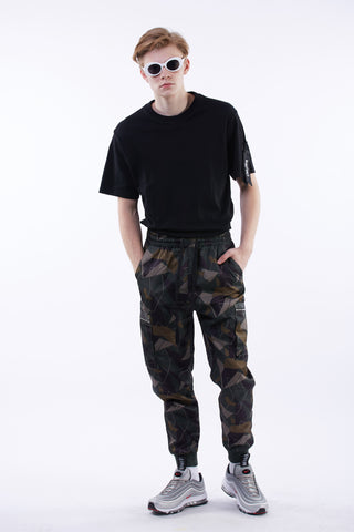 GREEN CAMO CARGO PANTS | GREEN