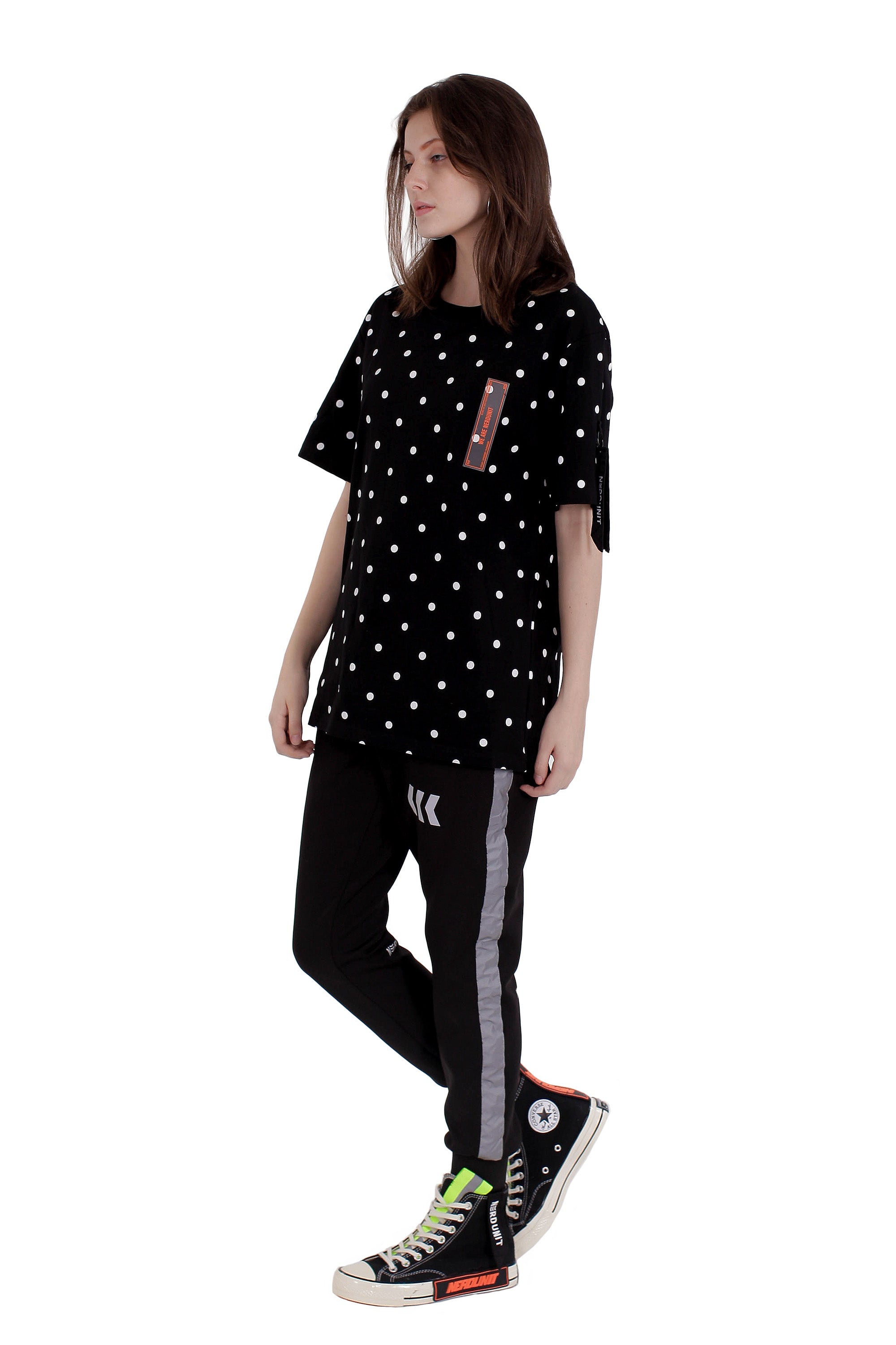 POLKA DOTS TEE | BLACK