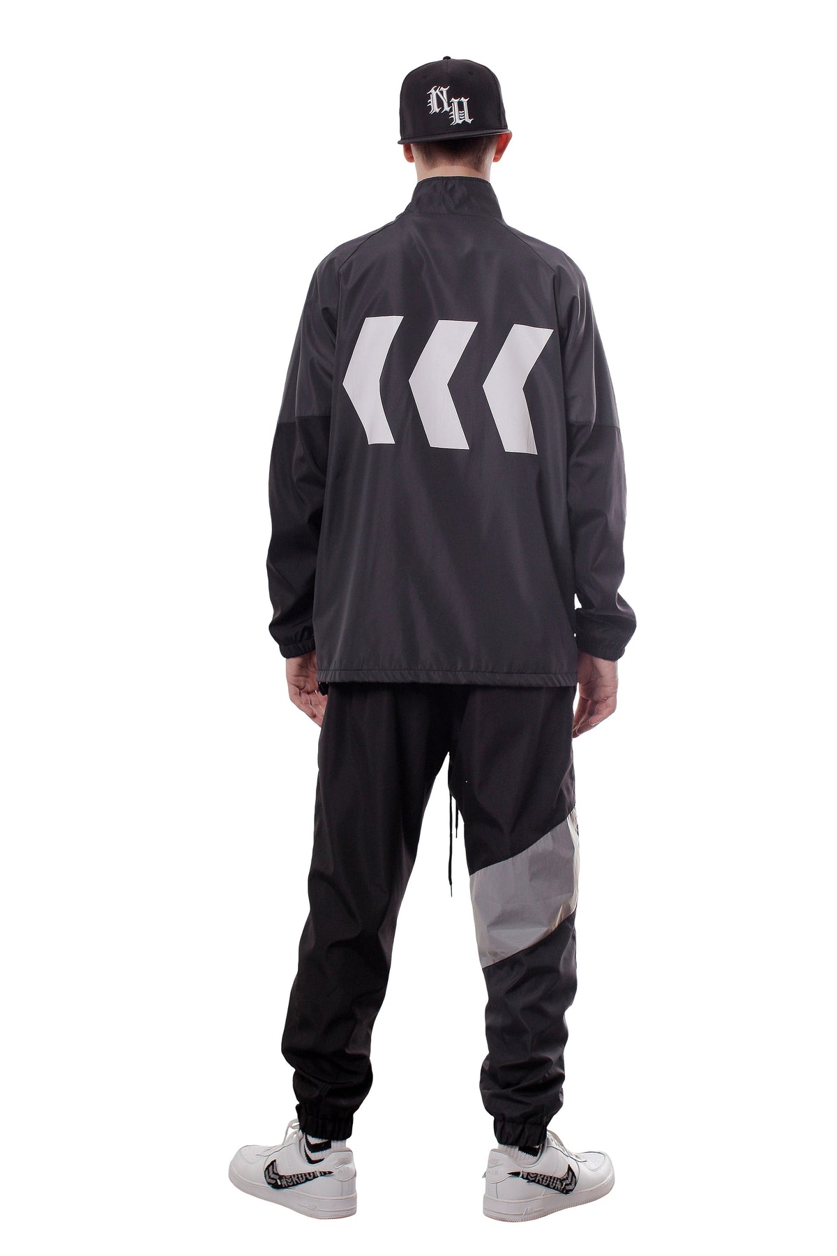 EMBLEM REFLECTIVE WINDBREAKER JACKET | GRAY