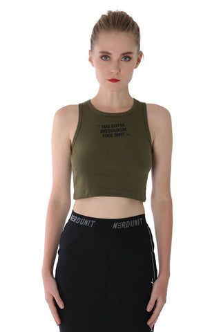 SOCIAL TANK TOP | CAMOUFLAGE GREEN