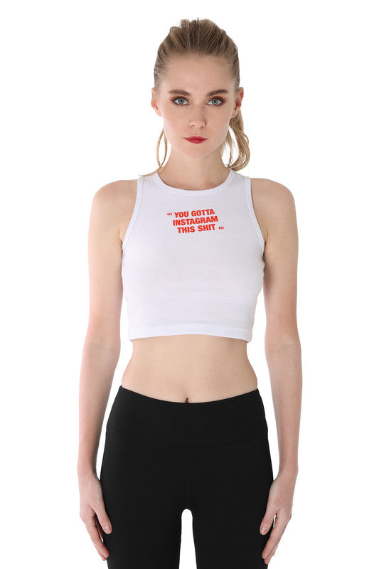 SOCIAL TANK TOP | WHITE